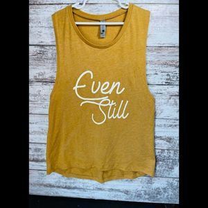 💎 Next Level 💎  | Tank Top | Yellow | Womens | Size Small |